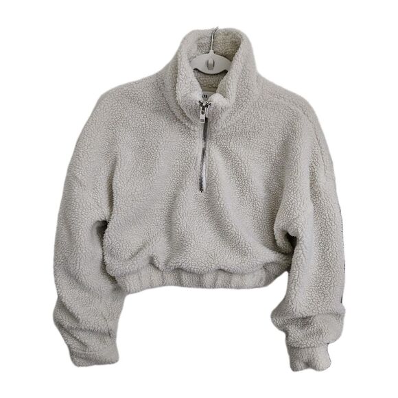 LPA x Revolve Quinn Pullover Jacket XXS Ivory Sherpa Quarter Zip Cozy - Picture 1 of 10